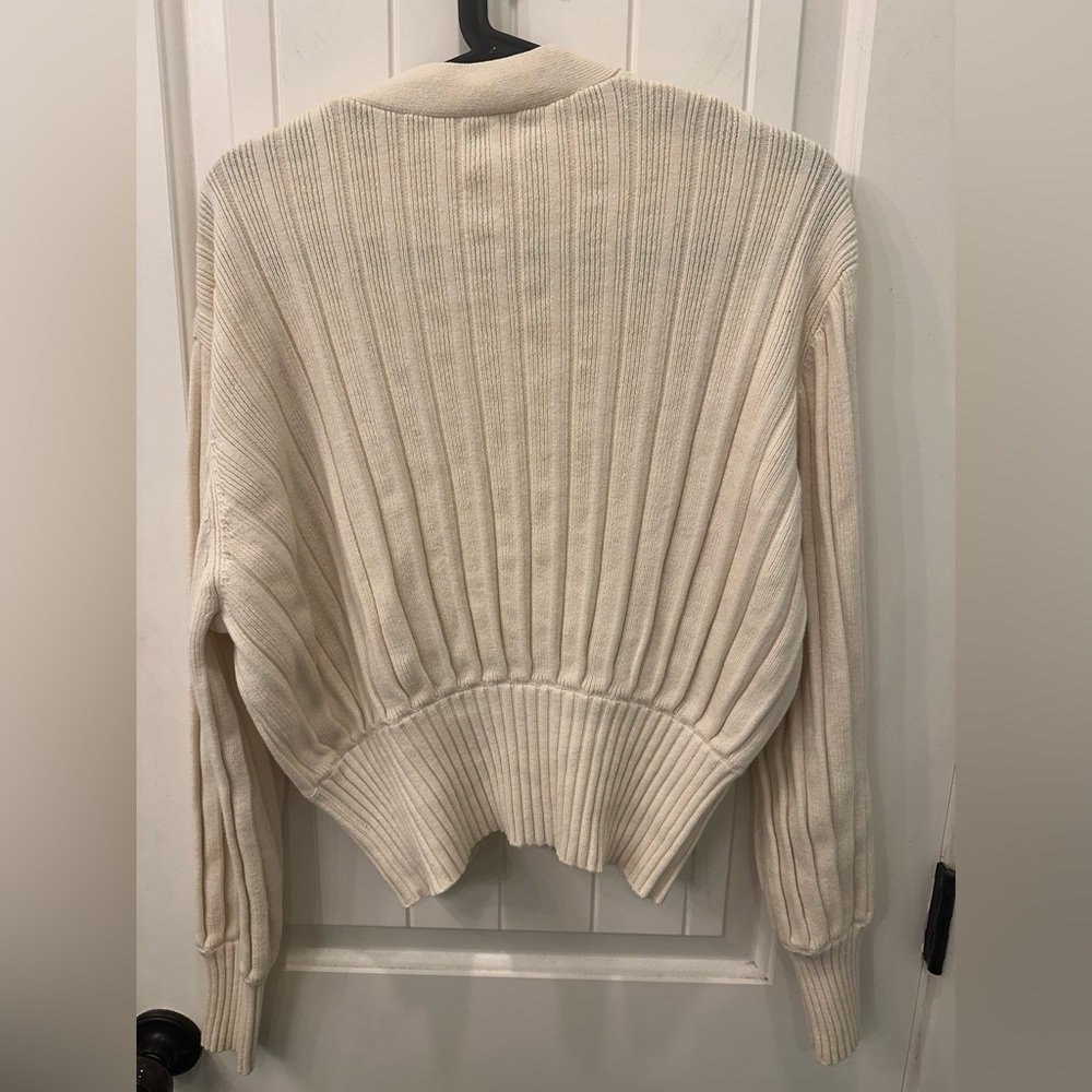 Aritzia Wilfred Thais Plunge Button Ribbed Cardigan - Picture 6 of 6